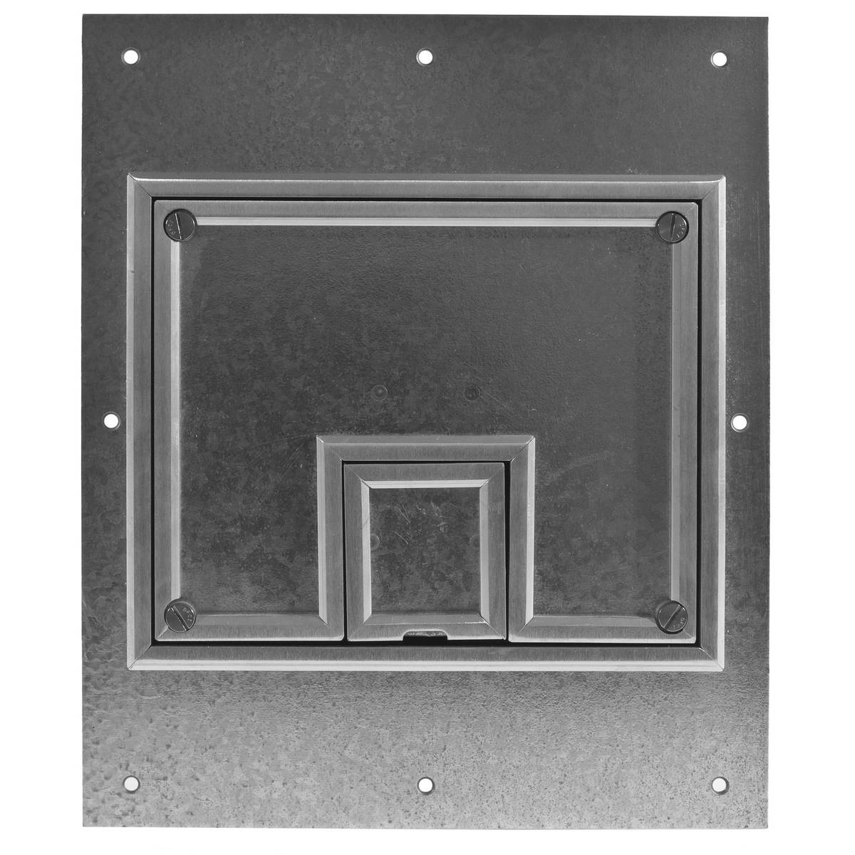 PREMISE WIRING CFB7CVRALU Fabricated Floor Box Flange/Cover, 12 in L x 12.2 in W, Aluminum