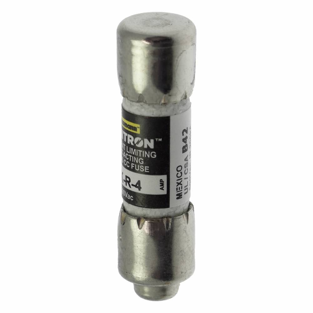 Bussmann Limitron™ KTK-R-4 Fast Acting Current Limiting Low Voltage Fuse, 4 A, 600 V, 200 kA Interrupt, CC Class, Cartridge Body