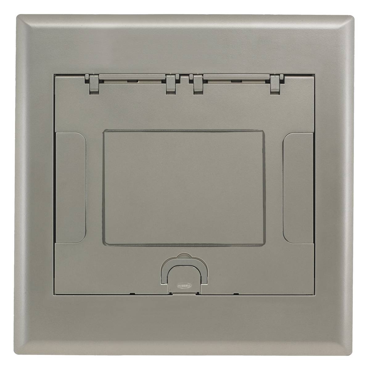 PREMISE WIRING SystemOne™ 10GAFBCVRNKC AFB Insert Style Standard Floor Box Cover With Insert, 13.21 in L x 13.08 in W, Aluminum