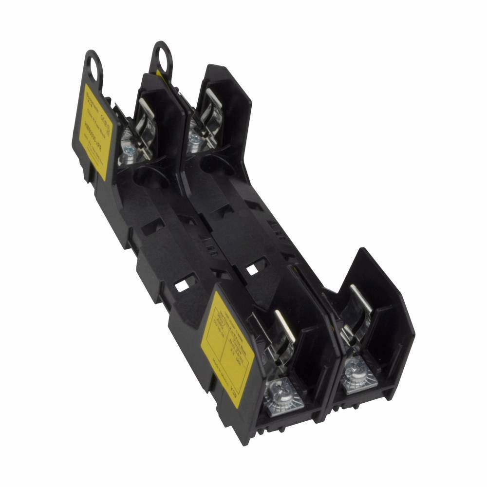 Edison HM60030-2PR Modular Ferrule Fuse Block With Pressure Plate, 600 V, 30 A, 18 to 10 AWG Cu Wire, 2 Poles