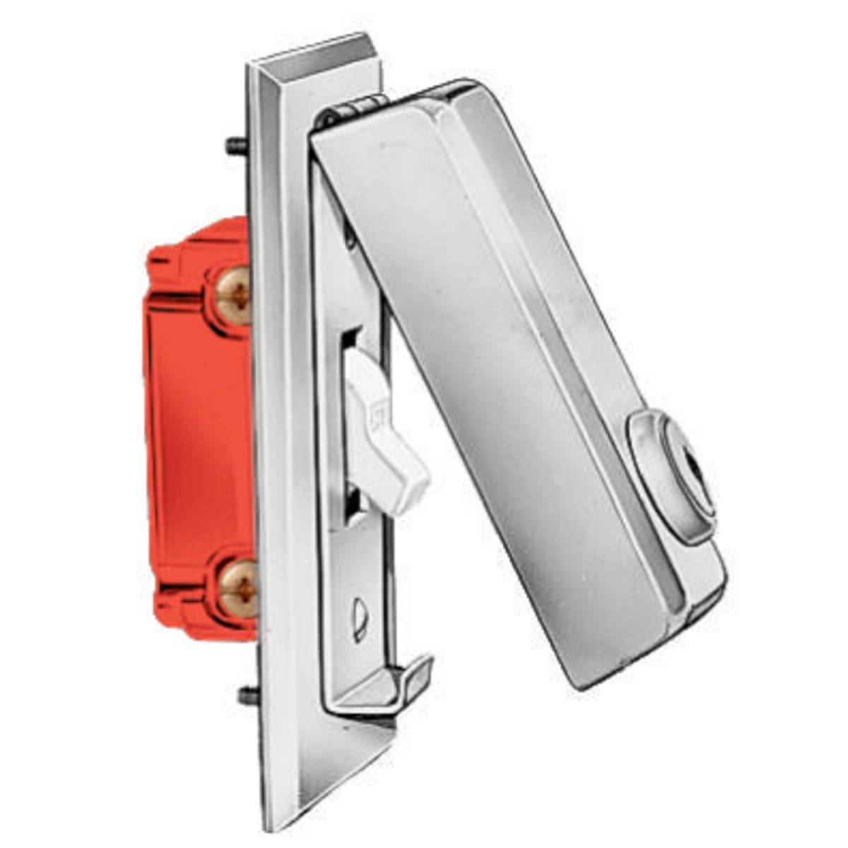 Wiring Device-Kellems HBL96061DCH Non-Weatherproof Locking Cover, 1.97 in L x 1.58 in W, Toggle Switch Cover, Brass