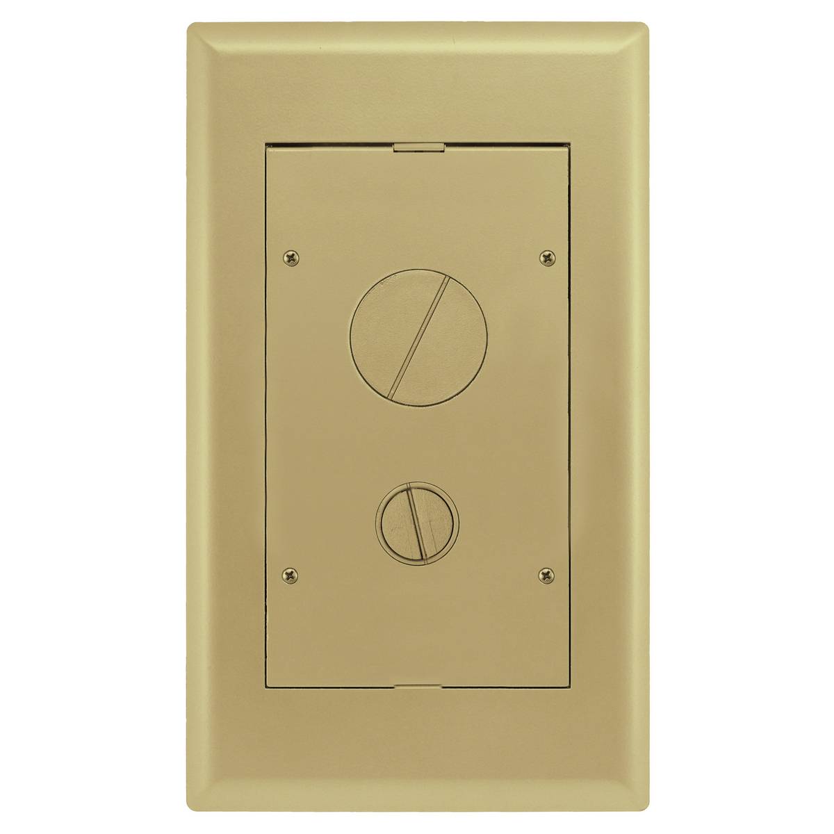 PREMISE WIRING SystemOne™ 2GAFBFFCVRBRS AFB Floor Box Cover, 14-15/16 in L x 8-3/4 in W, Die Cast Aluminum