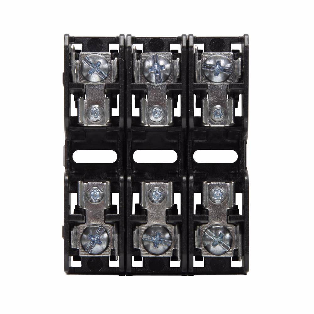 Bussmann BMM603-3SQ Modular Fuse Block, 600 V, 30 A, 18 to 10 AWG Wire, 3 Poles