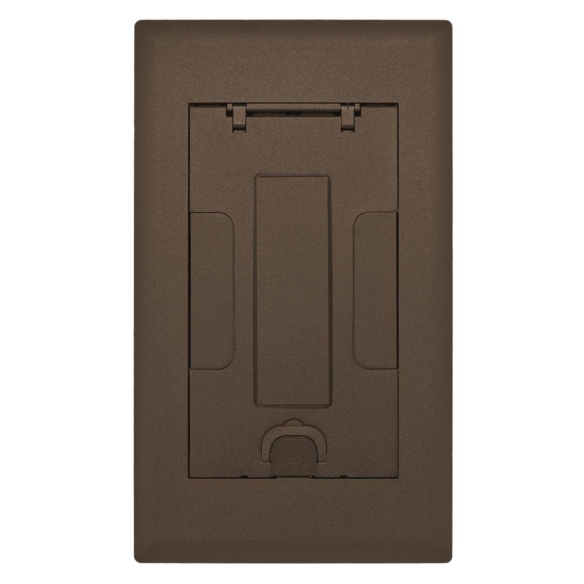 PREMISE WIRING SystemOne™ 2GAFBCVRBRZC AFB Floor Box Cover With Insert, 14-15/16 in L x 8-3/4 in W, Die Cast Aluminum
