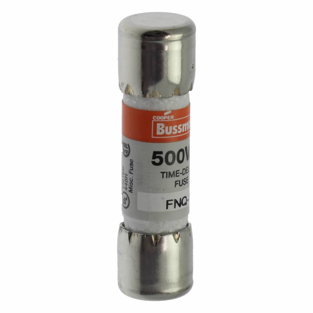 Bussmann Tron® FNQ-12 Low Voltage Supplemental Time Delay Midget Fuse, 12 A, 500 VAC, 10000 A Interrupt, Class: Supplemental, Cartridge Body