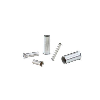 Panduit® Pan-Term® F73-5-M Non-Insulated Standard Ferrule, 24 AWG Stranded Conductor, 5 mm L, Copper, Metallic