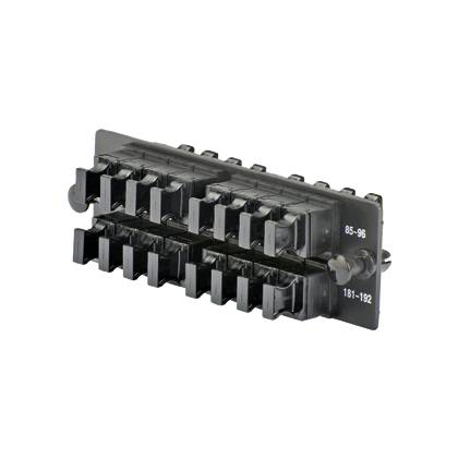 Panduit® Opticom® FAPH1612BLMPO Loaded Fiber Optic Adapter Panel, MPO™ End A, (16) OM1/OM2/OM3/OM4/OS1/OS2 Fiber