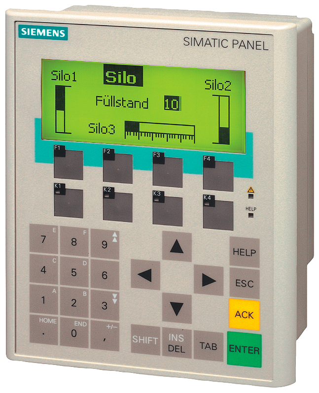Siemens SIMATIC 6AV66410CA010AX1 OP 77B Operator Panel, 0.2 A, STN Display, 8 Keys, RS 232/RS 422/RS 485/USB