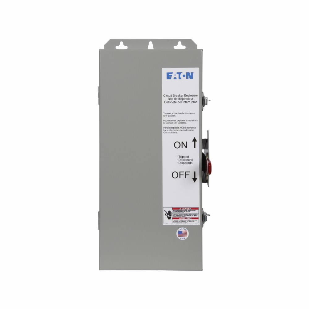 EATON JFDN100 C Series Dustproof Circuit Breaker Enclosure, 9.16 in W x 9.31 in D x 25.66 in H, NEMA 12K NEMA Rating, Steel