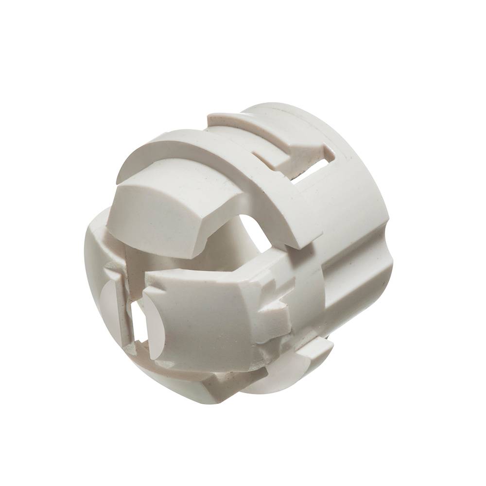 Arlington White Button™ NM94X Non-Metallic Cable Connector, 1/2 in Trade, Plastic