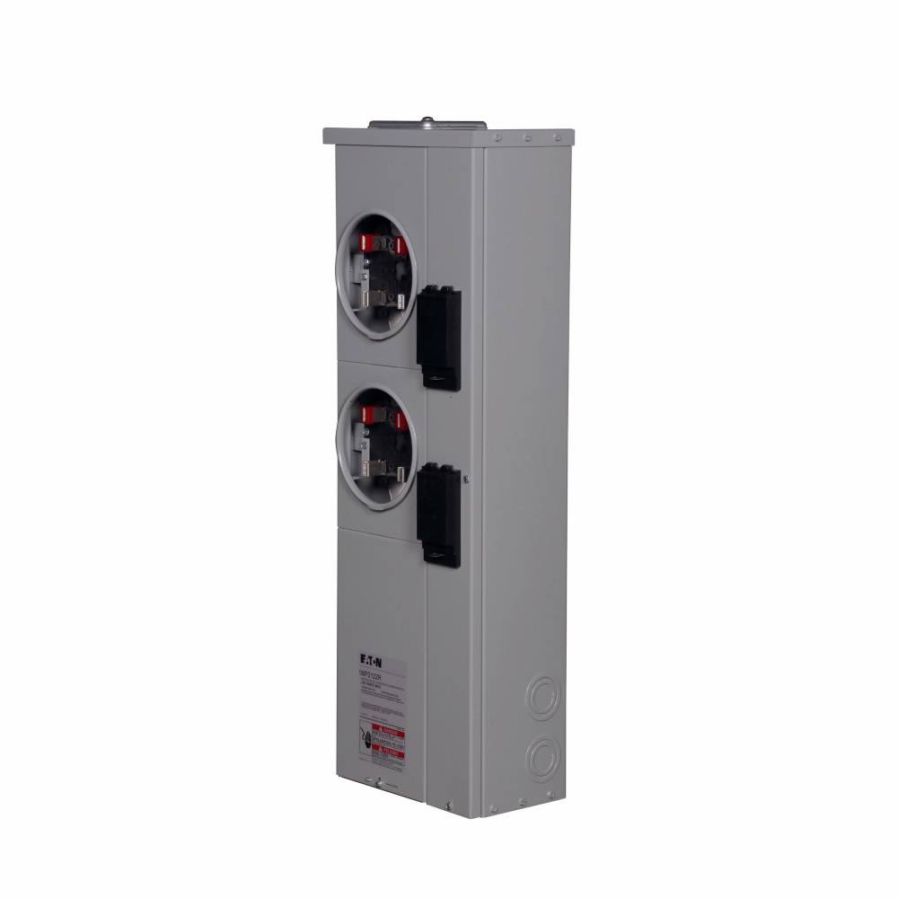 EATON 1MP2122RC 3-Wire Group Metering Meter Pack, 200 A Self-Contained Socket, Underground Feed, 120/240 VAC, 200 A Bus