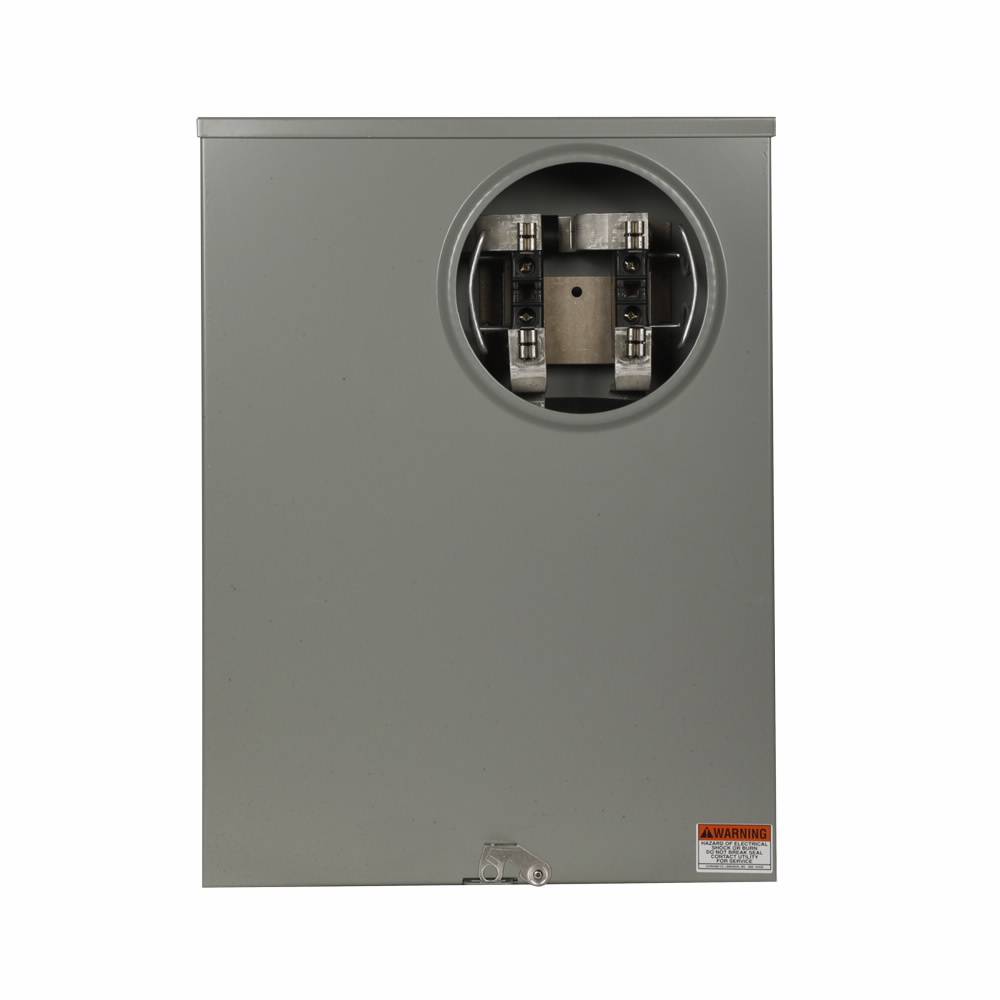 EATON 1005815ACH 1-Position 3-Wire Instrument Rated Meter Socket, 600 VAC, 200 A, 1 ph Phase