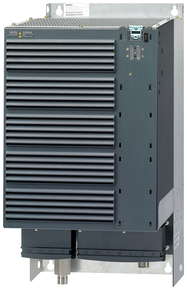 Siemens 6SL32101SE311AA0 SINAMICS S120 3-Phase Power Module With Integrated Line Filter, 380 to 480 VAC Input, 115/129 A Input, 180 A Output