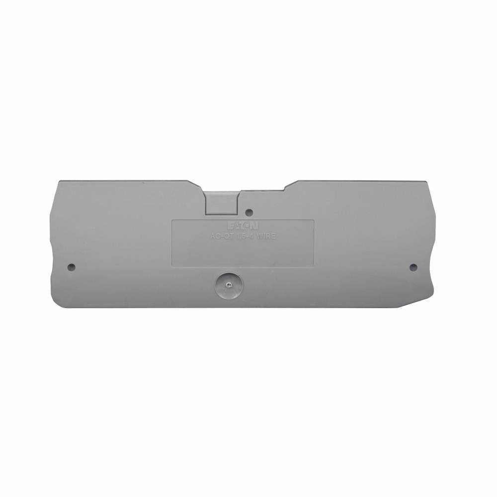 EATON XBACQT15D22 End Cover, For Use With XB Series XBQT15D22/XBQT15D22PE IDC Multi-Conductor Terminal/Ground Block, Gray