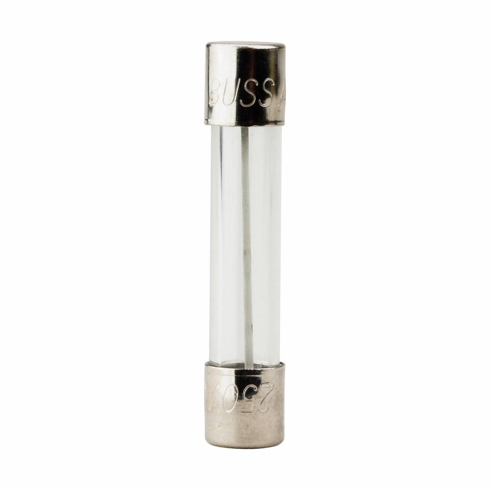 Bussmann AGC-9-R Small Dimension Fast Acting Fuse With Nickel Plated Brass End Caps, 9 A, 250 VAC, 200 A, 10 kA Interrupt, Cylindrical Body