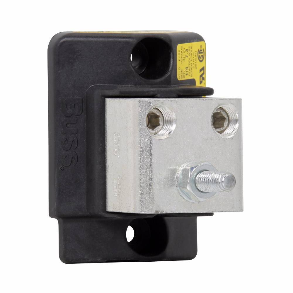 Edison BH-0122 High Speed Modular Fuse Block, 0 to 700 VAC, 0 to 100 A, 14 to 1/0 AWG Wire, 1 Pole