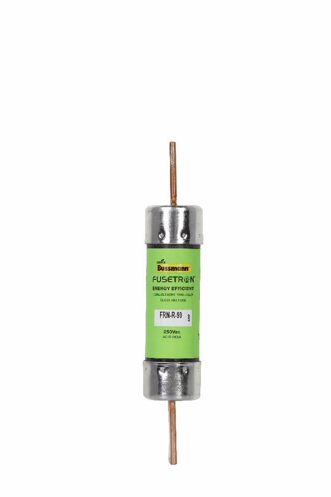 Bussmann Fusetron™ FRN-R-90 Current Limiting Time Delay Fuse, 90 A, 250 VAC/125 VDC, 20/200 kA Interrupt, RK5 Class, Cartridge Body