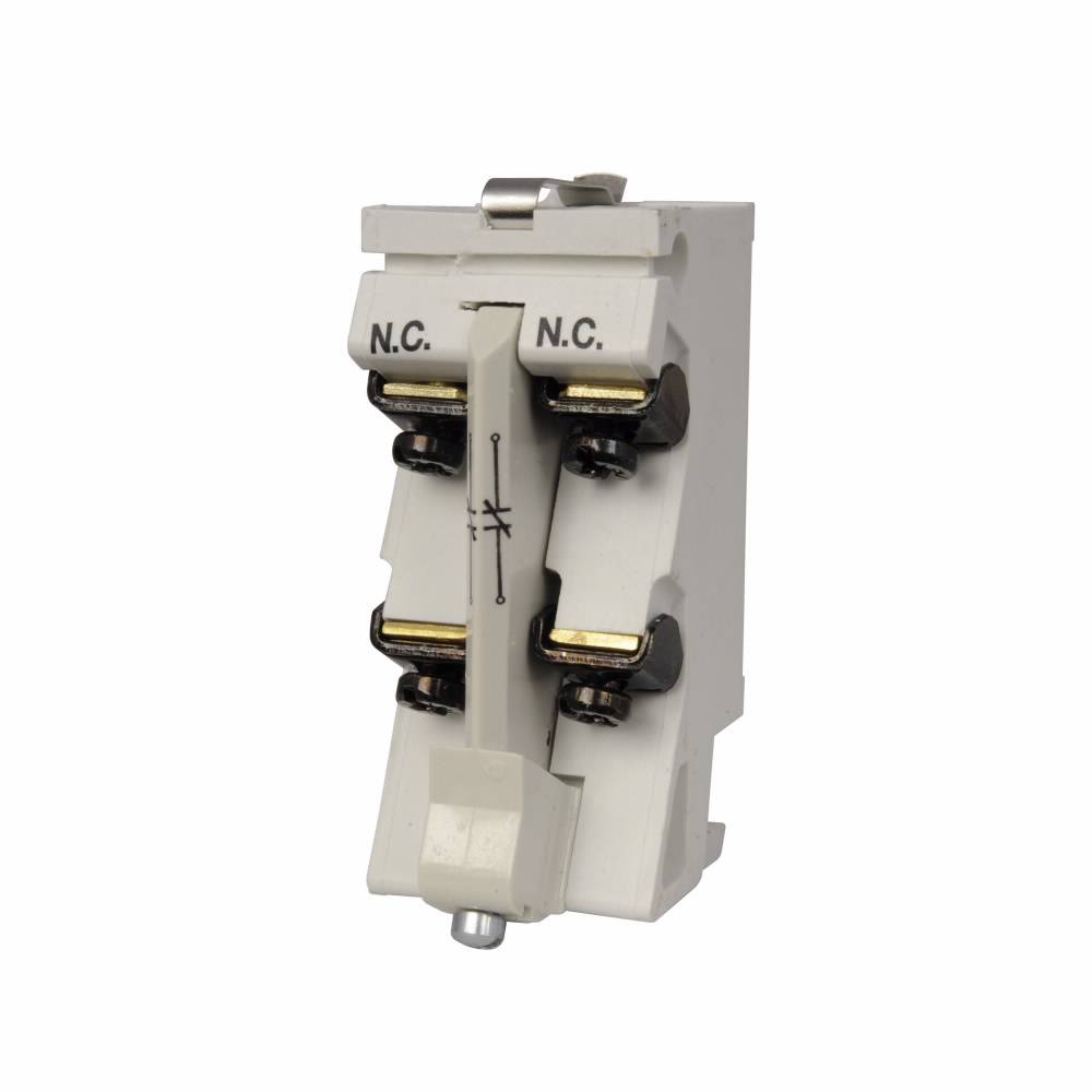 EATON J02 Type J Auxiliary Contact, 2NC Contacts, Silver Cadmium Alloy