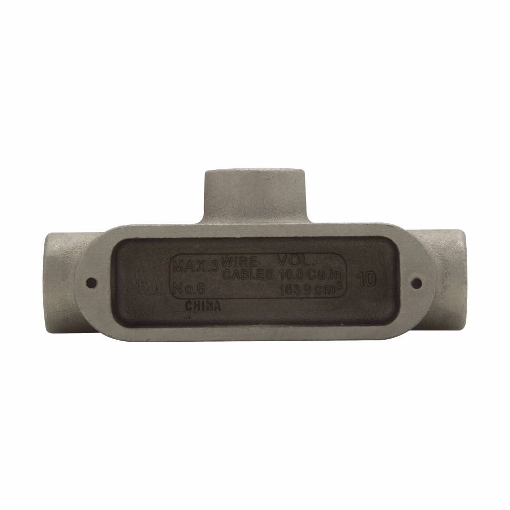 Crouse-Hinds Condulet® T29 Type T Conduit Outlet Body, 3/4 in Hub, Mark 9 Form, 10 cu-in Capacity, Copper-Free Aluminum, Natural
