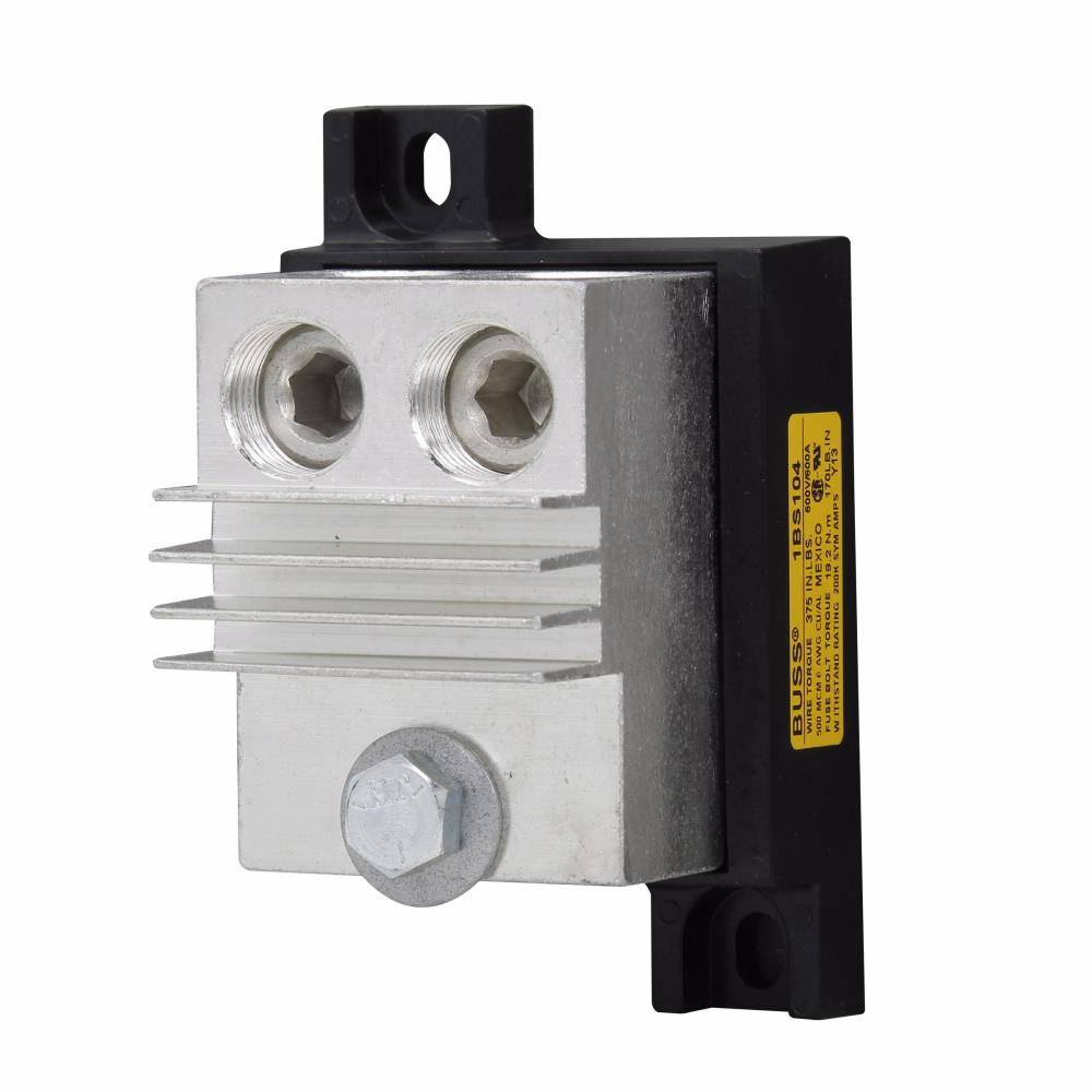 Bussmann 1BS104 Modular Universal Fuse Block, 600 V, 600 A, 4 AWG to 500 kcmil Wire, 1 Pole