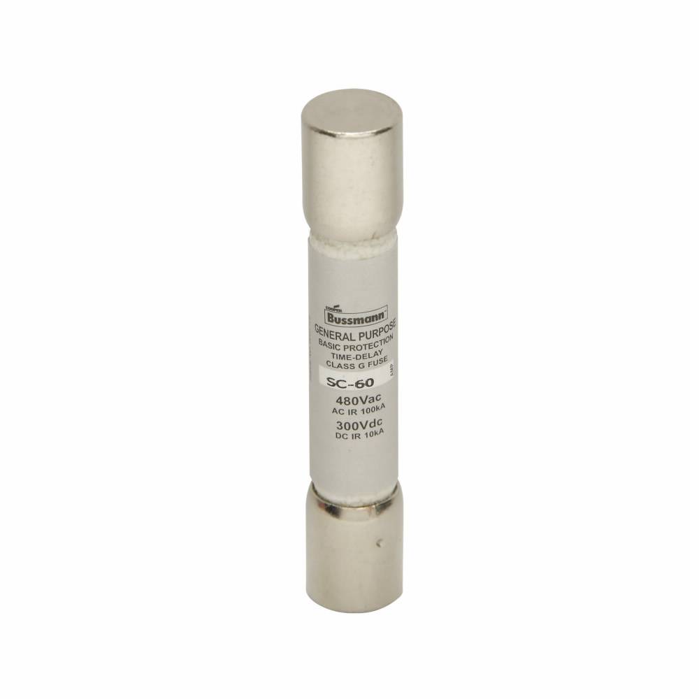 Bussmann BK/SC-35 Current Limiting Low Voltage Time Delay Fuse, 35 A, 480 VAC/300 VDC, 100/10 kAIC Interrupt, G Class, Cartridge Body