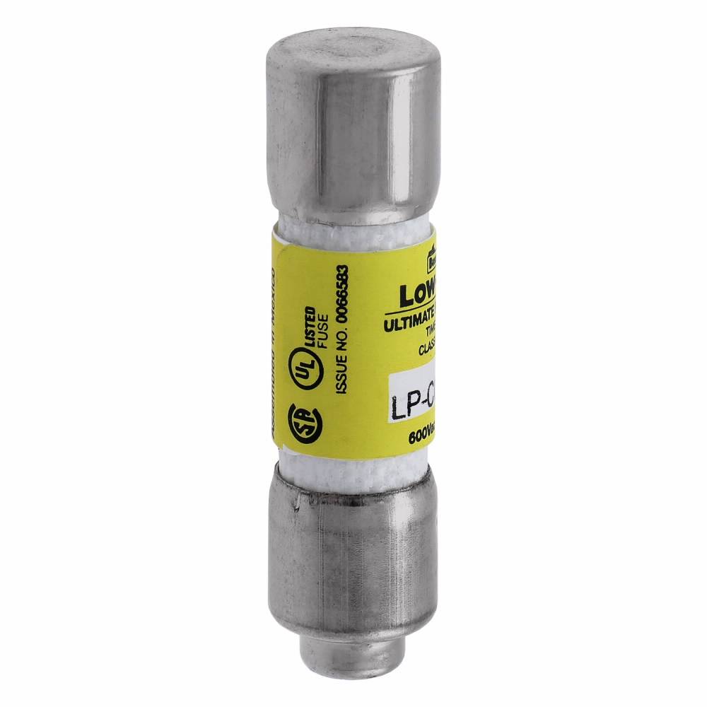 Bussmann Low-Peak™ LP-CC-2 Current Limiting Time Delay Fuse, 2 A, 600 VAC/300 VDC, 200 kA Interrupt, CC Class, Cylindrical Body