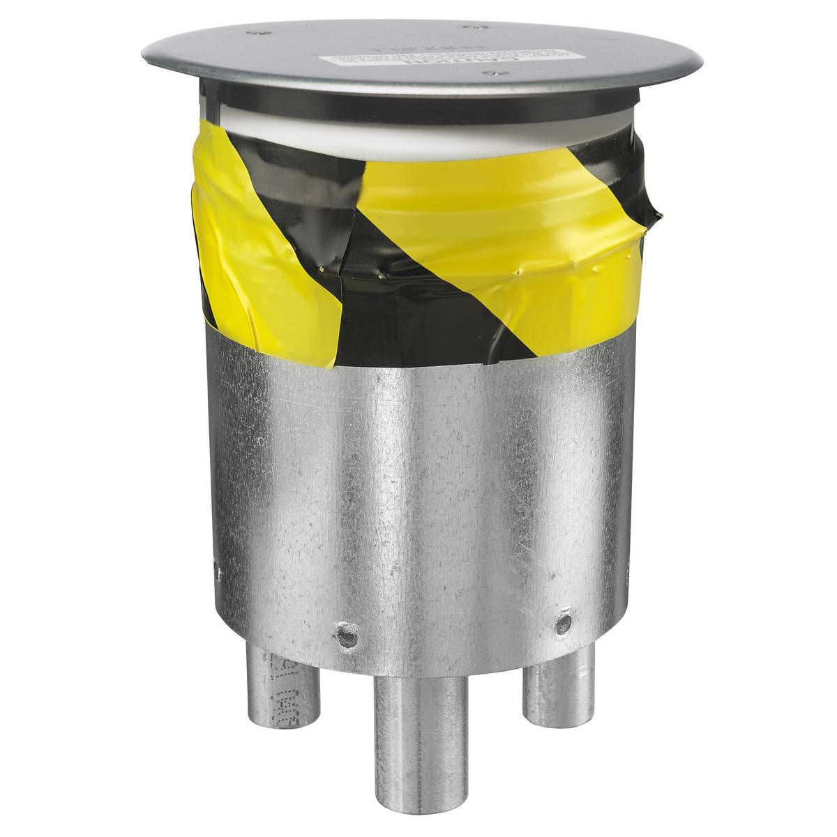 PREMISE WIRING Scrubshield® SystemOne® S1R4PTFITCHI Recessed Standard Poke-Through Floor Fitting, Composite, Metallic
