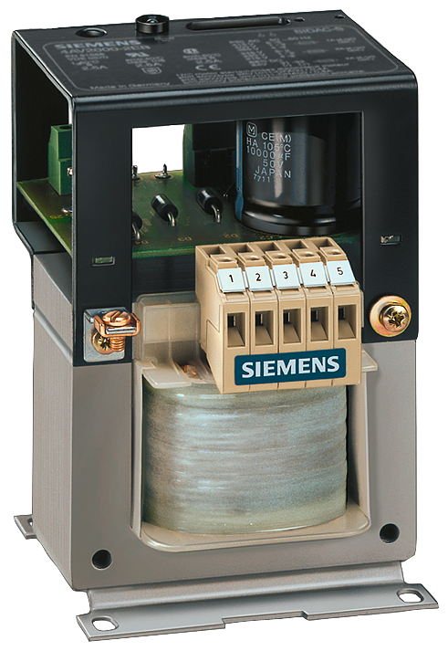 Siemens SIDAC 4AV20012EB000A Isolating Non-Stabilized Power Supply Transformer, 400/230/115 VAC Primary, 24 VDC Secondary, 0.06 kW Power Rating, 50/60 Hz, 1 ph Phase