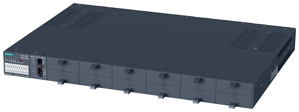 Siemens SIMATIC 6GK53240GG103AR2 SCALANCE XR324-12M Managed Industrial Ethernet Switch, SC/ST/Multi-Mode Port, PRP/Telnet/HTTP/HTTPS/TFTP/DCP/BOOTP/GMRP/LLDP/IGMP/SNMP v1, v2, v3 Protocol