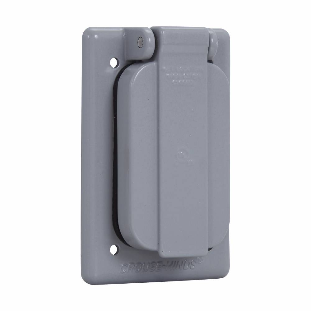 Crouse-Hinds WLGF FSV Device Box Cover, 4-9/16 in L x 2-13/16 in W, Die Cast Copper-Free Aluminum