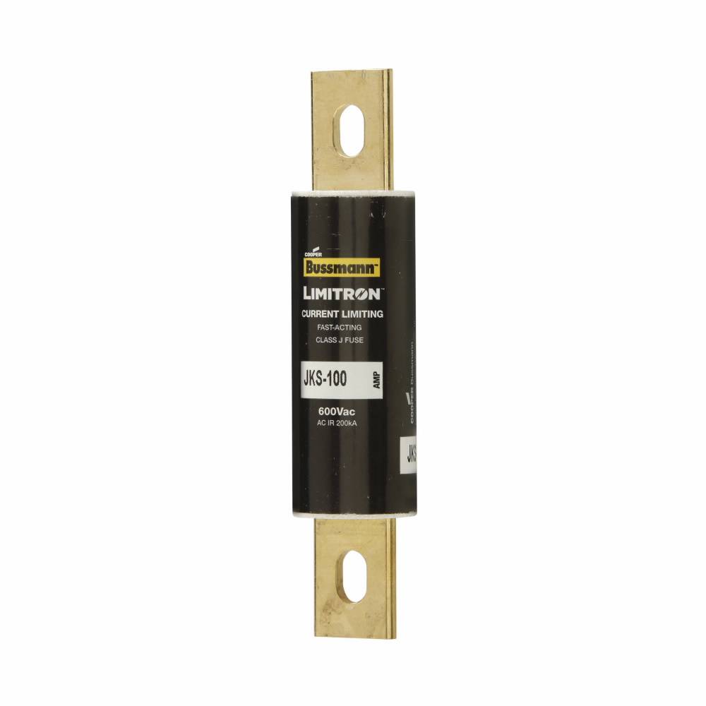 Bussmann Limitron™ JKS-100 Current Limiting Fast Acting Fuse, 100 A, 600 V, 200 kAIC Interrupt, J Class, Cartridge Body