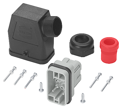 Siemens 3RK19020CD00 Loop Through Connection Connector Set With 6 x 4 sq-mm PG16 Cable Entry