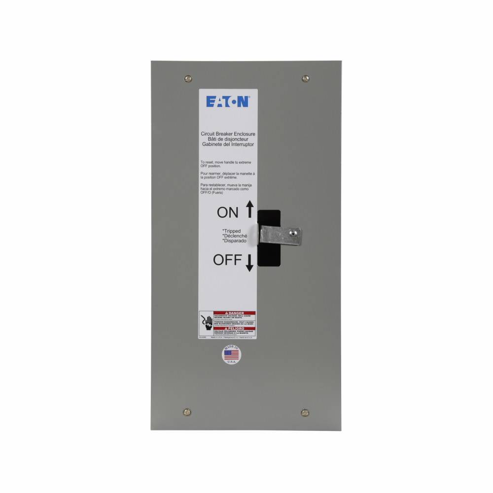 EATON FFDN100 C Series Dustproof Circuit Breaker Enclosure, 6.28 in L x 9.72 in W x 18.81 in H, NEMA 1/3R/4/4X/5/12 NEMA Rating, Stainless Steel