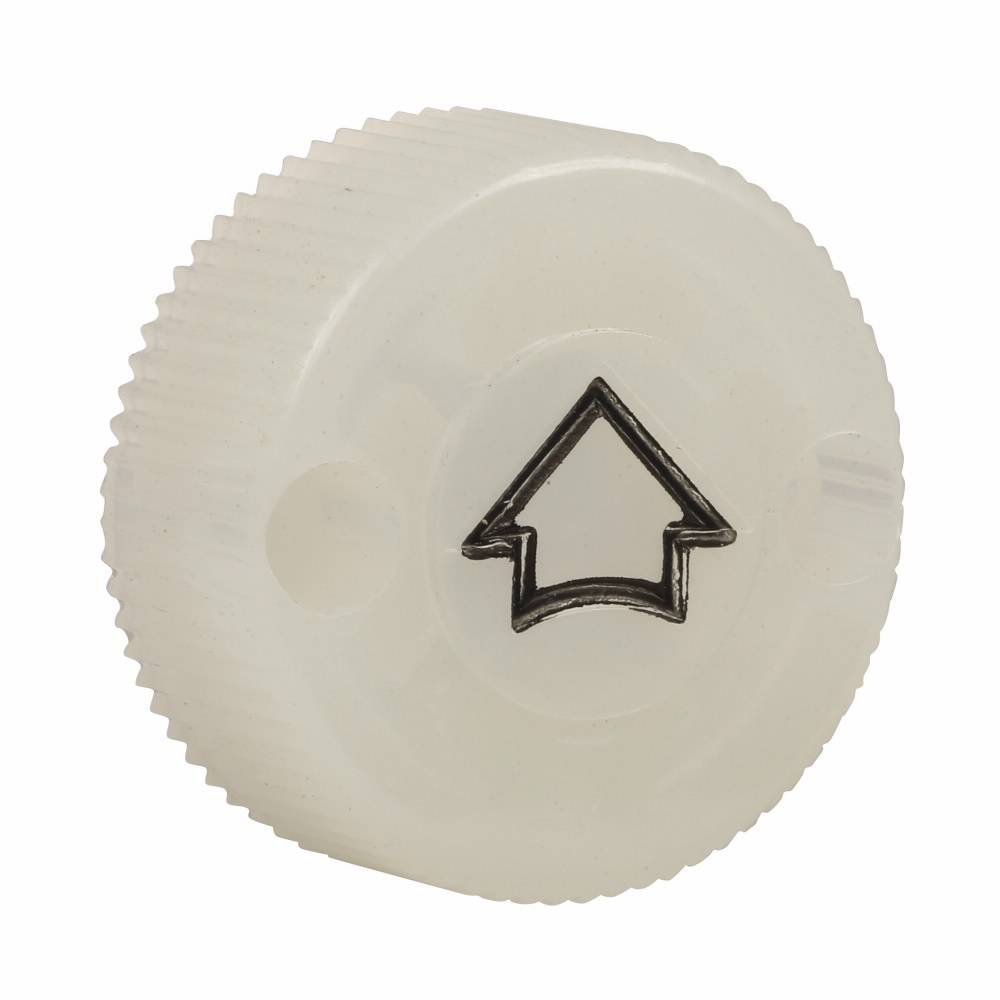 EATON 10250TEW Blank Heavy Duty Oiltight/Watertight Operator Knob, 30.5 mm, NEMA 1/2/3/3R/4/4X/12/13/IP65 NEMA Rating, Round Shape, Plastic