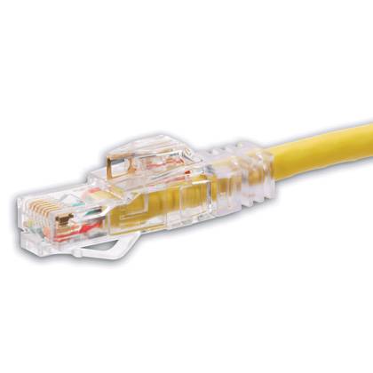 Panduit® 10Gig™ PanView iQ™ TX6A™ PVUTP6X2MBGR Class EA Patch Cord, Cat 6A, 24 AWG U/UTP Copper Conductor, Modular Plug Connector, 2 m L Cord, Green