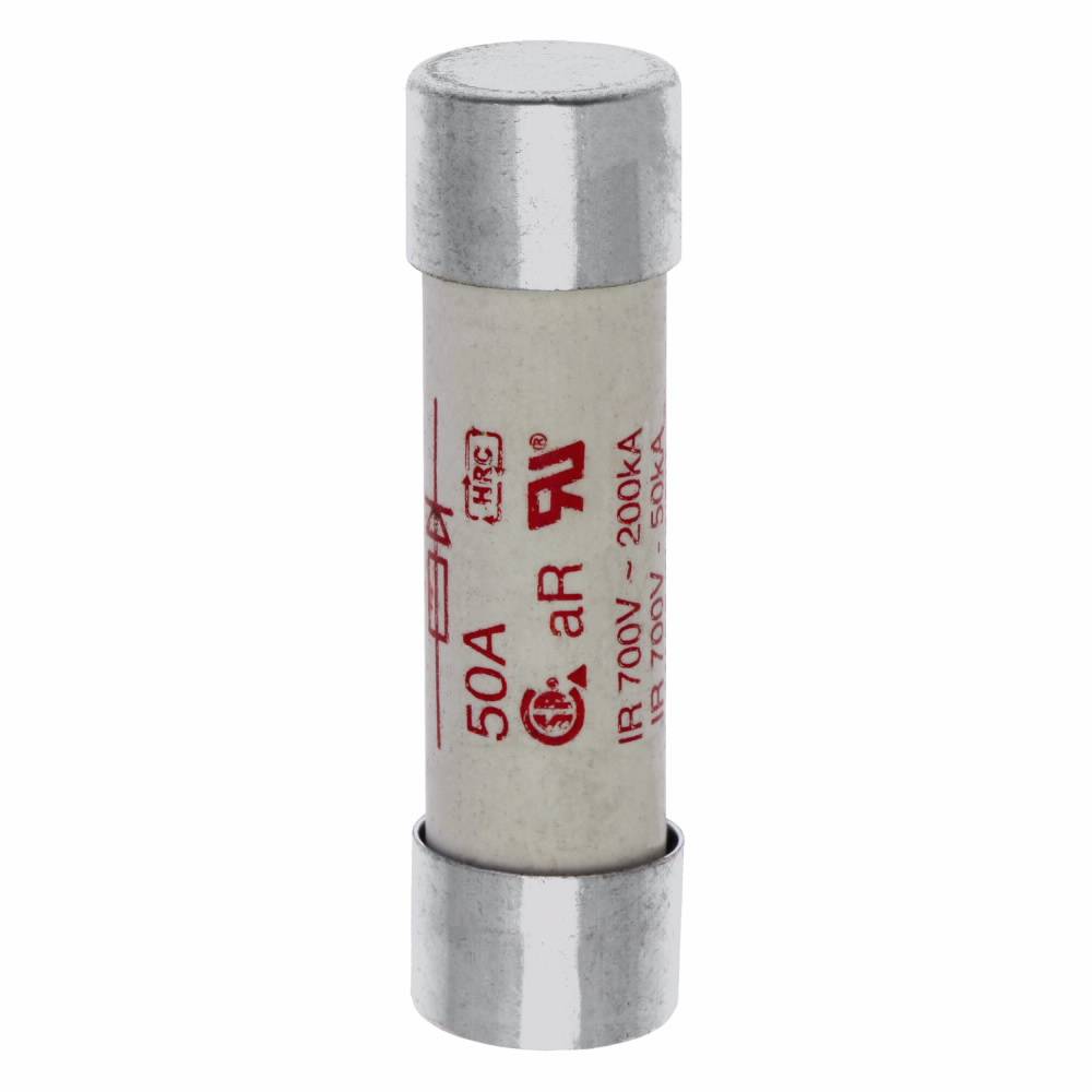 Edison FWP-50A14F Fast Acting High Speed Fuse, 50 A, 690/700 VAC, 800 VDC, 50/200 kA, Cylindrical Body