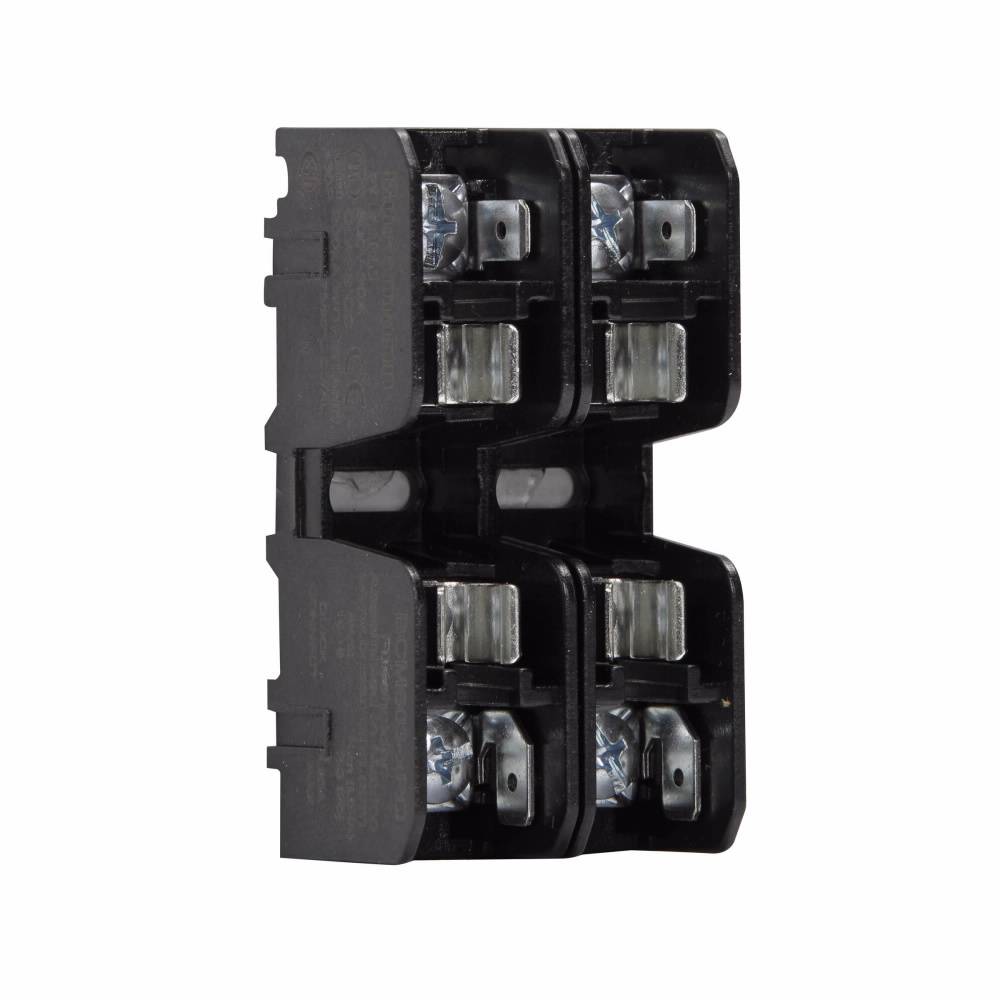 Bussmann BCM603-2PQ Modular Fuse Block With Pressure Plate, 600 VAC, 30 A, 18 to 10 AWG Wire, 2 Poles