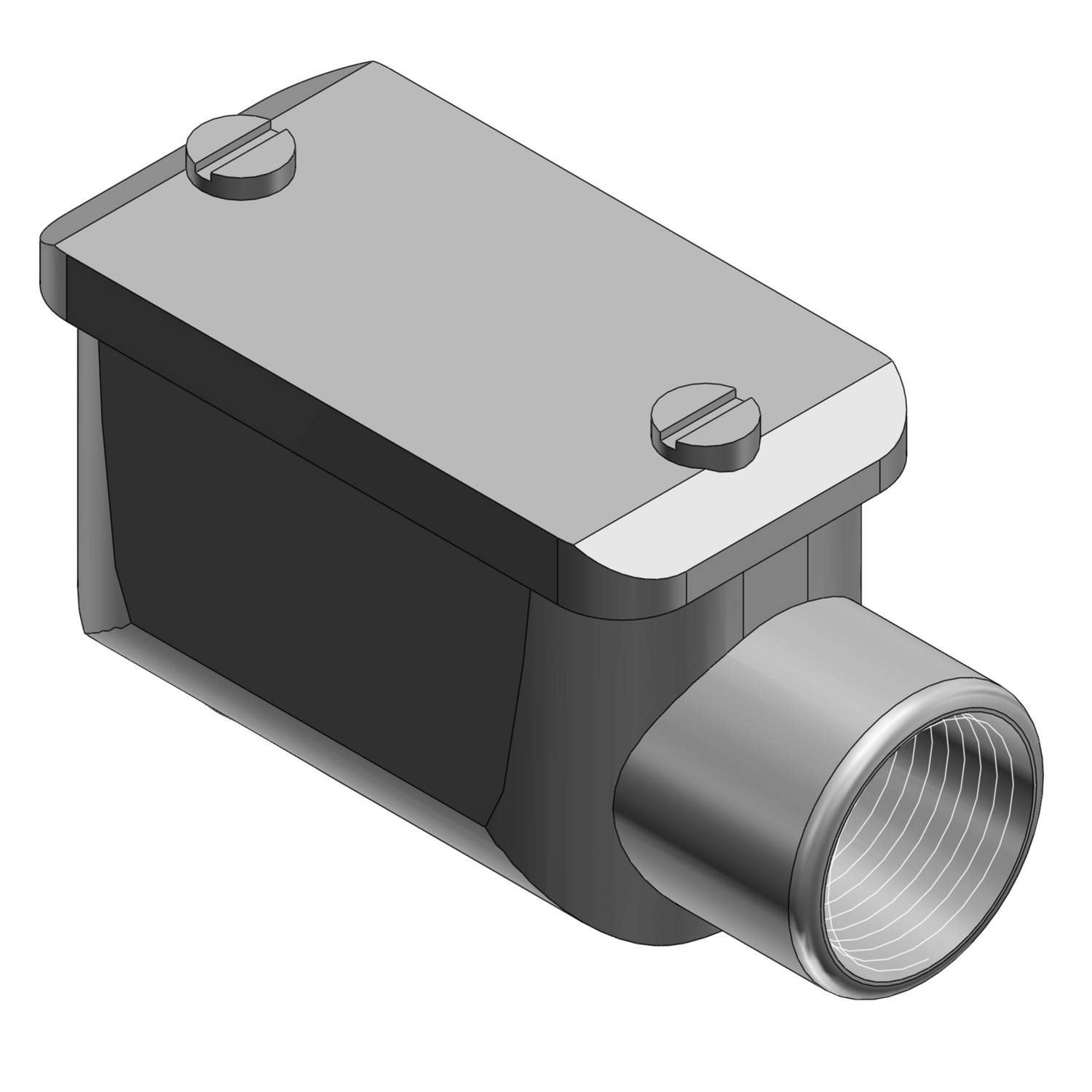 T&B® Rigid Fittings 1490 Service Entrance Elbow,) 1/2 in Hub, Copper-Free Aluminum