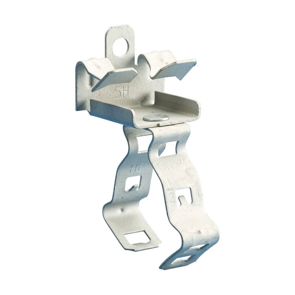nVent CADDY 16M58 EM-M Snap Close Conduit/Pipe to Flange Clip, 1 in Conduit, 75 lb Static Load, 1.181 to 1.378 in OD, Spring Steel