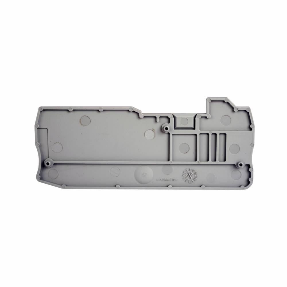 EATON XBACQU25 End Cover, For Use With XB Series XBQU25/XBQU25PE IDC Hybrid Terminal/Ground Block, Gray