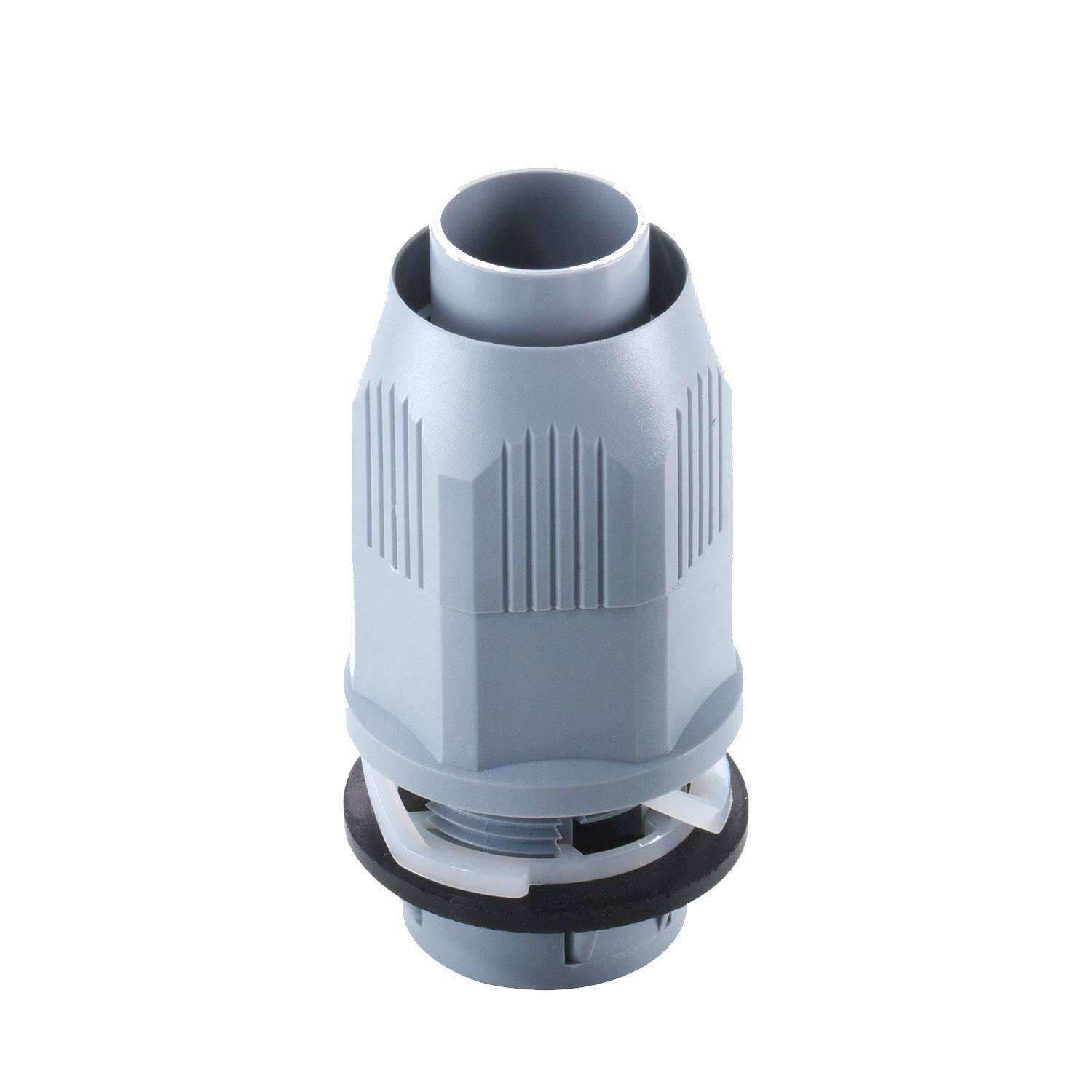 T&B® BULLET® Quick Connect™ LT100P-QC-G Straight Liquid Tight Connector, 1 in Trade, Thermoplastic
