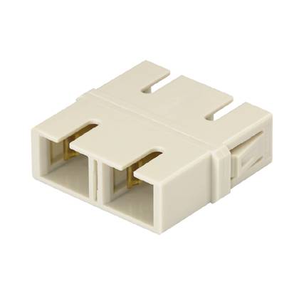 Panduit® FADSCZBU-L Fiber Optic Adapter, SC Duplex Connector, Panel Mount, OM1/OM2/OM3/OM4/OS2/OM4+ Signature Core™ Singlemode Fiber
