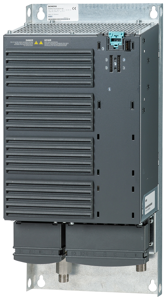 Siemens 6SL32101SE275AA0 SINAMICS S110 3-Phase Power Module With Integrated Line Filter, 380 to 480 VAC Input, 78/88 A Input, 124 A Output