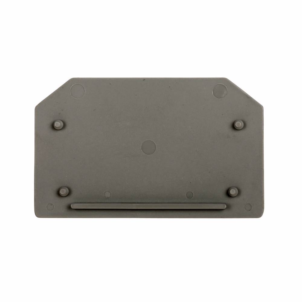 EATON XBACTK4 End Cover, For Use With XBTKT25 Terminal Block, Gray