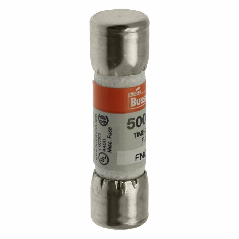 Bussmann Tron® FNQ-15 Low Voltage Supplemental Time Delay Midget Fuse, 15 A, 500 VAC, 10000 A Interrupt, Class: Supplemental, Cartridge Body