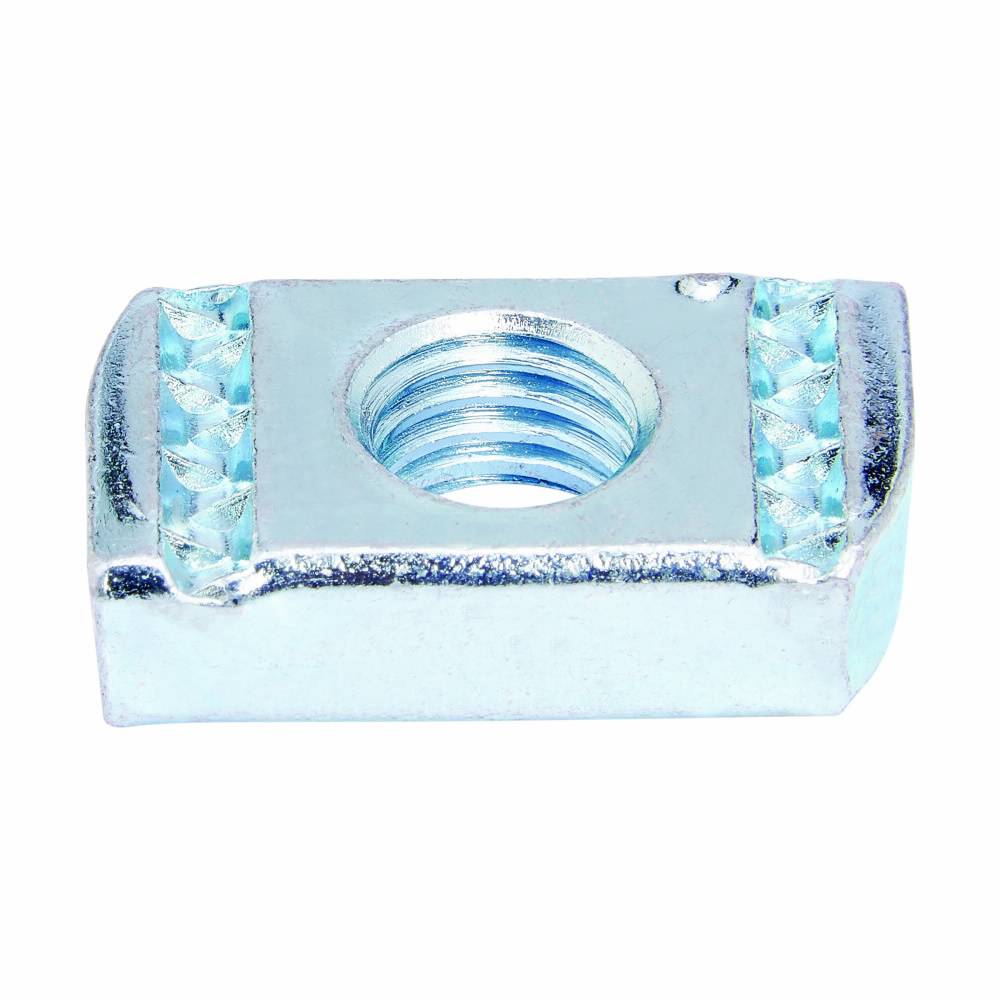 B-Line N555ZN 500 Standard Spring Nut With Spring, 5/8-11 Thread, 3/8 in THK, For Use With B42, B52, B54 and B56 Series Short Channel, Strut Fitting and Bolted Framing, Steel