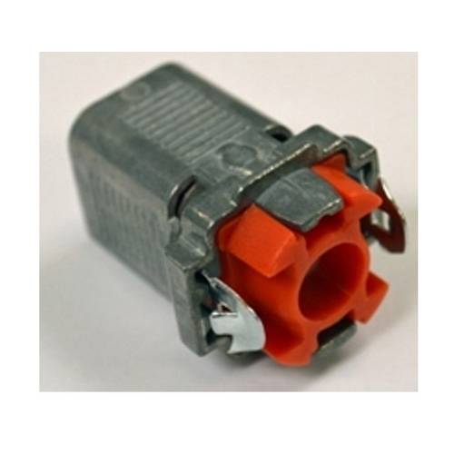 Bridgeport® 38ADS Double Snap Insulated Single Barrel Flexible Cord Connector, 3/8 in Trade, 2/3 Conductors, 0.4 to 0.63 in Cable Openings, Die Cast Zinc