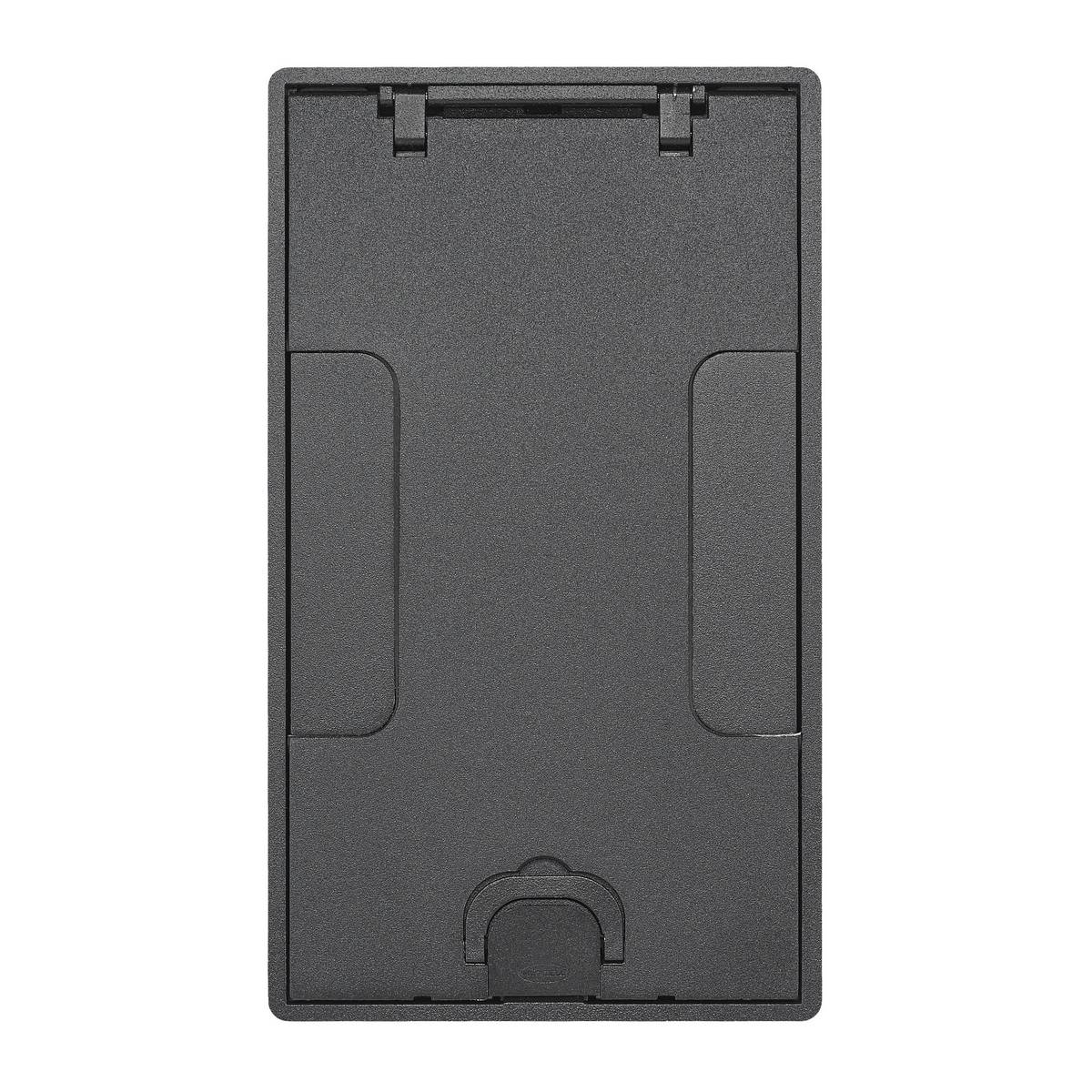 PREMISE WIRING SystemOne™ 24GTCVRBK Standard Floor Box Cover, 10-5/8 in L x 6-3/16 in W, Die Cast Aluminum