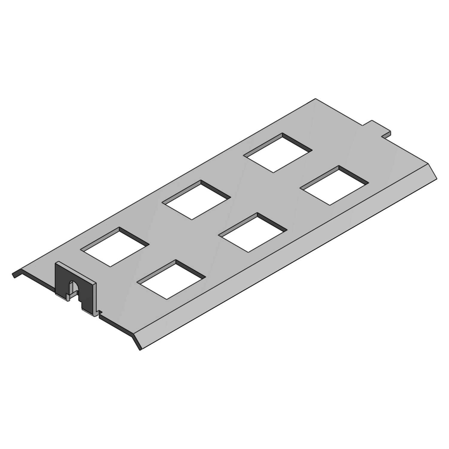 Steel City® AFD4-6RJ Data Panel, Steel