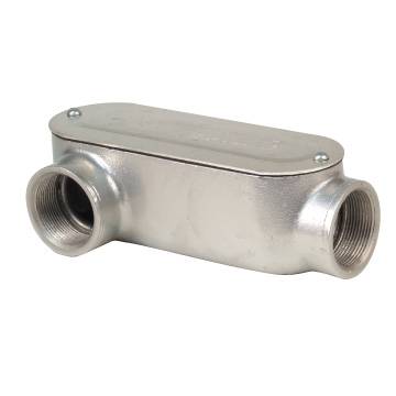 Iberville® CILR-2-1/2 Type LR Conduit Body With Cover, Gasket, 2-1/2 in Hub, Cast Aluminum